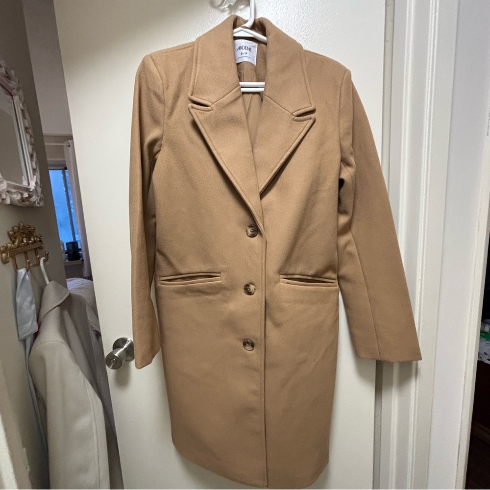 ARDENE Button Brushed Felt Coat , 🧥 Peacoat - Picture 4 of 6
